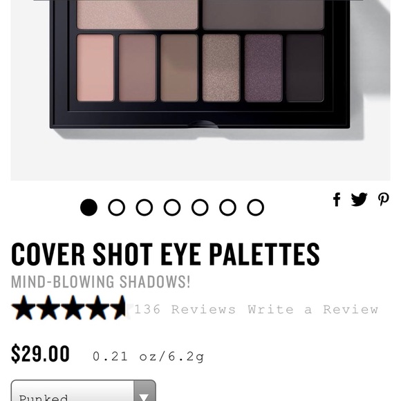 FREE🎁+Smashbox Cover Shot Eye Palette, Punked-NIB - Picture 4 of 8